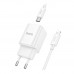 Мережевий Зарядний Пристрій Hoco C148A 1USB-C PD/QC 30W+Type-C to Lightning