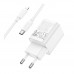 Мережевий Зарядний Пристрій Hoco C149A 1USB/1USB-C PD/QC 30W+Type-C to Lightning