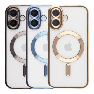 Чохол TPU Metallic Full Camera with Magsafe для iPhone 16