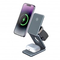 Бездротовий Зарядний Пристрій 3in1 Magnetic Wireless 15W Бездротовий Зарядний Пристрій 3in1 Magnetic Wireless 15W