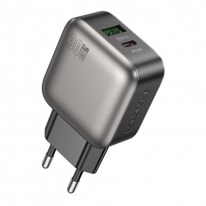 Мережевий Зарядний Пристрій Borofone BAS55A 1USB-C/1USB PD/QC 30W GAN Мережевий Зарядний Пристрій Borofone BAS55A 1USB-C/1USB PD/QC 30W GAN