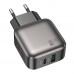 Мережевий Зарядний Пристрій Borofone BAS55A 1USB-C/1USB PD/QC 30W GAN