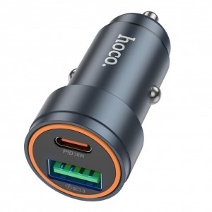 Автомобільний Зарядний Пристрій Hoco Z57A 1USB/1USB-C PD30W/QC3.0+Type-C to Type-C