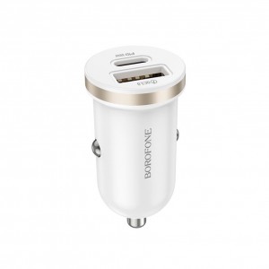 Автомобільний Зарядний Пристрій Borofone BZ22 1USB/1USB-C QC/PD30W