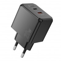Мережевий Зарядний Пристрій Hoco CS16A 1USB-C/1IP PD/QC 20W Мережевий Зарядний Пристрій Hoco CS16A 1USB-C/1IP PD/QC 20W