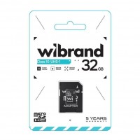 Карта Пам'яті Wibrand MicroSDHC 32gb UHS-1 10 Class & Adapter