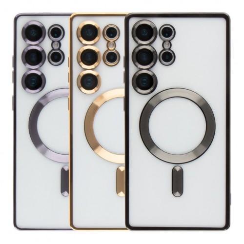 Чoхол TPU Metallic Full Camera with Magsafe для Samsung Galaxy S25 Ultra 5G (S938)