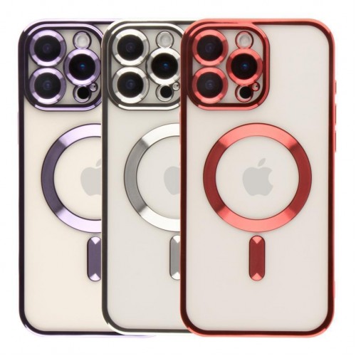 Чохол TPU Metallic Full Camera with Magsafe для iPhone 16 Pro