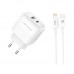 Мережевий Зарядний Пристрій XO L137 1USB-C/1USB PD/QC 20W+Type-C to Lightning