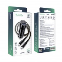 Автомобільний Зарядний Пристрій Ridea RCC-30114 QPow 1USB/1USB-C PD/QC 30W+Type-C to Type-C Автомобільний Зарядний Пристрій Ridea RCC-30114 QPow 1USB/1USB-C PD/QC 30W+Type-C to Type-C