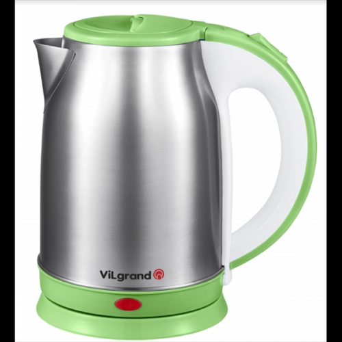 Чайник електричний нержавейка (1.8 л; 2 кВт) ViLgrand VS18102_green