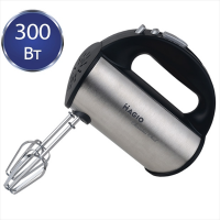 Міксер MAGIO MG-235, 300 Вт, 5 швидкостей,турбо, корпус з нержавіючої сталі Magio MG-235