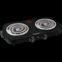 Плита электрична 2 к; 155 мм; 2х1000 Вт (широкий тен) ViLgrand VHP142D_black