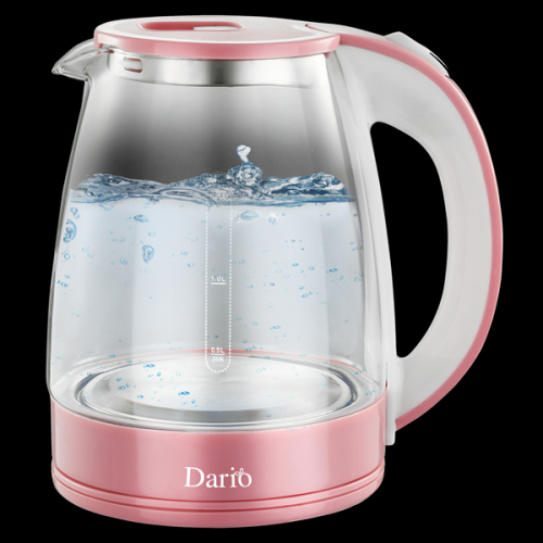 Чайник електричний, скло (1,8 л; 1,8 кВт) DARIO DR1802_pink