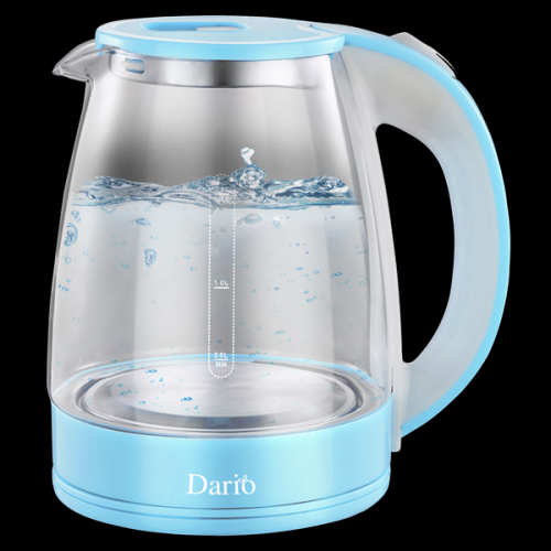 Чайник електричний, скло (1,8 л; 1,8 кВт) DARIO DR1802_blue
