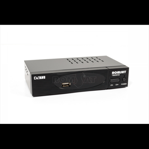 Приставка DVB-T2, T8020HD залізний корпус+дисплей T8020HD