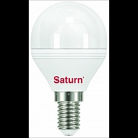 Лампочка энергосберегающая 7Вт, цоколь Е14 Saturn ST-LL14.7.GL-WW