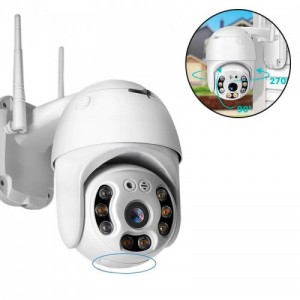 АРХИВ НЕТУ Камера видеонаблюдения PTZ уличная WiFi 2mp (ICSEE) (бело-зелёная коробка) [400] (30 шт/ящ)