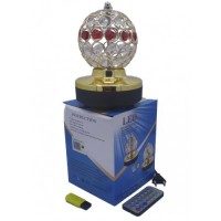 Лампа на поставке шар вращающийся RGB RHD-158 mp3+ду (RD-5021) (40 шт/ящ) Лампа на поставке шар вращающийся RGB RHD-158 mp3+ду (RD-5021) (40 шт/ящ)
