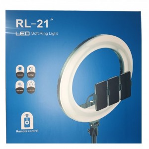 АРХИВ НЕТУ Кольцевая LED лампа RL-21 (55см) (3 крепления) (пульт) (сумка) // [204] // [101] (6 шт/ящ)