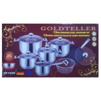 АРХИВ НЕТУ Набор кастрюль Goldteller GT-1320 (13 предметов) (2 шт/ящ)