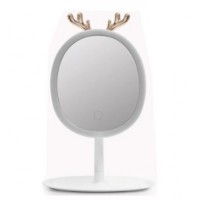 АРХИВ НЕТУ Зеркало овальное с LED подсветкой для макияжа с держателем бижутерии (Белый) (W-27) АРХИВ НЕТУ Зеркало овальное с LED подсветкой для макияжа с держателем бижутерии (Белый) (W-27)