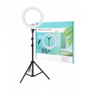 АРХИВ НЕТУ Кольцевая LED лампа YQ-320/XD305/300 (1 крепл.тел.) (пульт) 220V (30см) // [204] (30 шт/ящ)