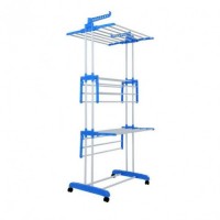 АРХИВ НЕТУ Сушилка для одежды напольная Garment Rack With Wheels 3 яруса TM0035 // [403] (6 шт/ящ)