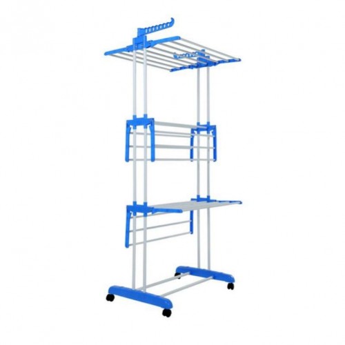 АРХИВ НЕТУ Сушилка для одежды напольная Garment Rack With Wheels 3 яруса TM0035 // [403] (6 шт/ящ)