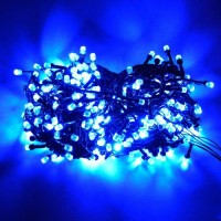 Гирлянда RD-7064 200LED УЛИЦА Провод-Чёрный, Цвет ламп-Синий [602] (50 шт/ящ)