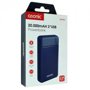 АРХИВ НЕТУ Power Bank 20000 mAh Asonic AS-P20 (50 шт/ящ) АРХИВ НЕТУ Power Bank 20000 mAh Asonic AS-P20 (50 шт/ящ)