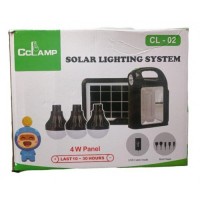 АРХИВ НЕТУ Фонарь LED CL-02 Power Bank с солнечной панелью+лампочки 3шт // (16 шт/ящ)