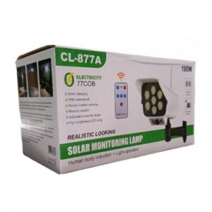 АРХИВ НЕТУ Прожектор LED настенный CL-877A сенсорный уличный в виде камеры с солнечной панелью и пультом (50 шт/ящ) АРХИВ НЕТУ Прожектор LED настенный CL-877A сенсорный уличный в виде камеры с солнечной панелью и пультом (50 шт/ящ)