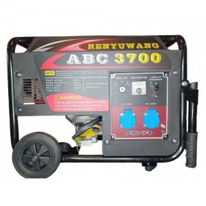 АРХИВ НЕТУ Генератор бензиновый Renyuwang ABC 3700 (3,5-3,8KW) (AVR) (Електростартер) (Бак-15л) (Колёса/ручки) //