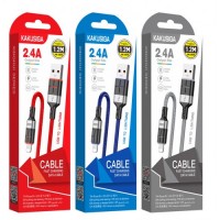 АРХИВ НЕТУ Кабель USB-Lightning() KAKUSIGA KSC-696 Singhui Series (аллюминий плетёный) 1.2м 2.4A