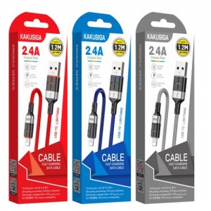 АРХИВ НЕТУ Кабель USB-Lightning() KAKUSIGA KSC-696 Singhui Series (аллюминий плетёный) 1.2м 2.4A АРХИВ НЕТУ Кабель USB-Lightning() KAKUSIGA KSC-696 Singhui Series (аллюминий плетёный) 1.2м 2.4A
