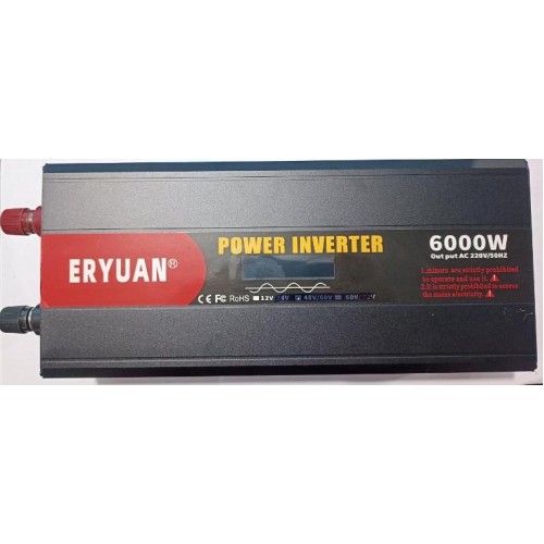 Преобразователь напряжения (6000W ЧИСТЫЙ СИНУС) (с 12V→220V) (LCD) // [004] (4 шт/ящ)