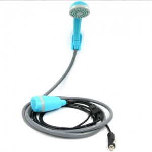 НЕТУ Душ переносной походный, портативный, кемпинговый с помпой PORTABLE SHOWER+ 12V DK-02 // [309] (12 шт/ящ)