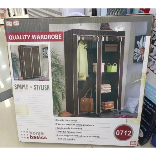 Шкаф тканевый 0712 (Чёрный, коричневый, серый) // [204] (5 шт/ящ)