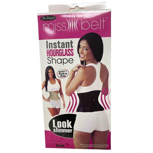 НЕТУ Пояс утягивающий Miss Belt 223-77 (S/M, L/XL) (Чёрный и бежевый) // [101] (100 шт/ящ)