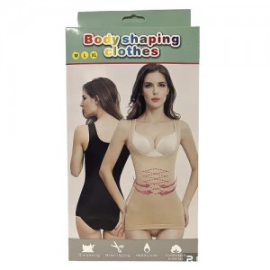 РАСПРОДАЖА Майка утягивающая Body Shaper ABC679/223-73 (M, L, XL) (чёрный, бежевый) // [101] (200 шт/ящ)