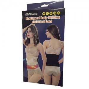 РАСПРОДАЖА Пояс утягивающий Body Shaper ABC201/223-80 (M, L, XL, 2XL, 3XL) (чёрный, бежевый) // [101] (200 шт/ящ)