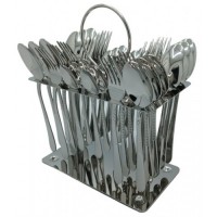 Набор столовых приборов CUTLERY SET CD-05 (Ложки, вилки) (12 персон/36 предм.) (Хром (рифление)) // [403] (12 шт/ящ)