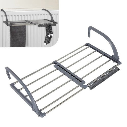 Сушилка для одежды на радиатор 53-93B (ВЫДВИЖНАЯ) (93см) МЕТАЛЛ // [403] (22 шт/ящ)