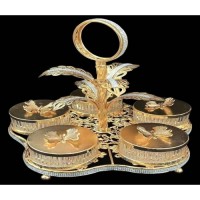 НЕТУ Поднос для фруктов и сладостей (5 тарелок с крышками) Fruit tray 1399-5 // [4] (6 шт/ящ)