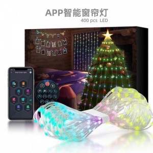 НЕТУ Гирлянда Smart Конский хвост (SFK-02) (APP, пульт, Bluetooth, USB, 10 нитей по 2м) // [602] (50 шт/ящ)