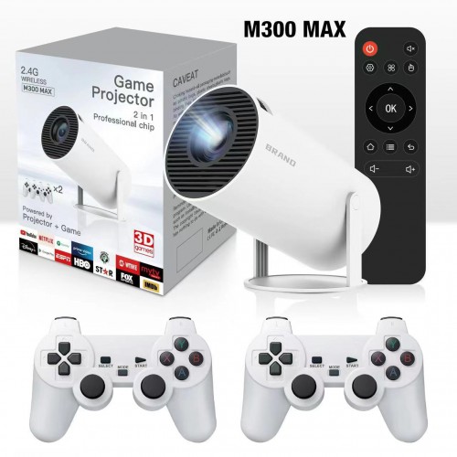 Проектор (M300 MAX) (с играми и джойстиками Android 11) // [309] (12 шт/ящ)