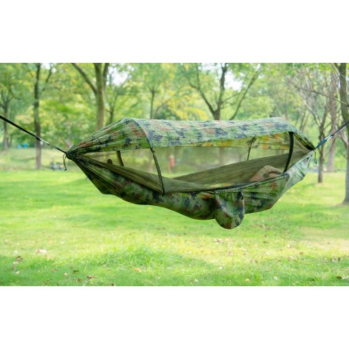 Гамак-спальный мешок (GMSK-02) (москитная сетка + навес от солн. и дождя) (260*140см) // [309] (15 шт/ящ)