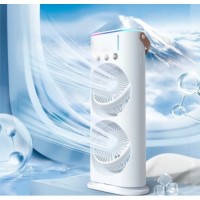 НЕТУ Вентилятор портативный +увлажнитель воздуха Mini fan (VU-02) (LED RGB, TYPE-C, аккум. автовращение) // [602] (24 шт/ящ)