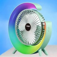 Вентилятор портативный Mini fan (VU-03/F2) (LED RGB, TYPE-C, аккум) // [602] (60 шт/ящ)
